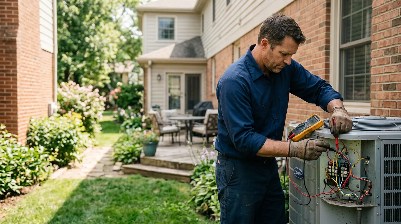 HVAC technician working near Carville, LA